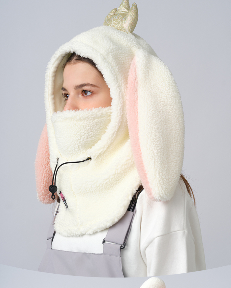 Ski Wear Fluffy &amp; Adorable Unisex Face Mask