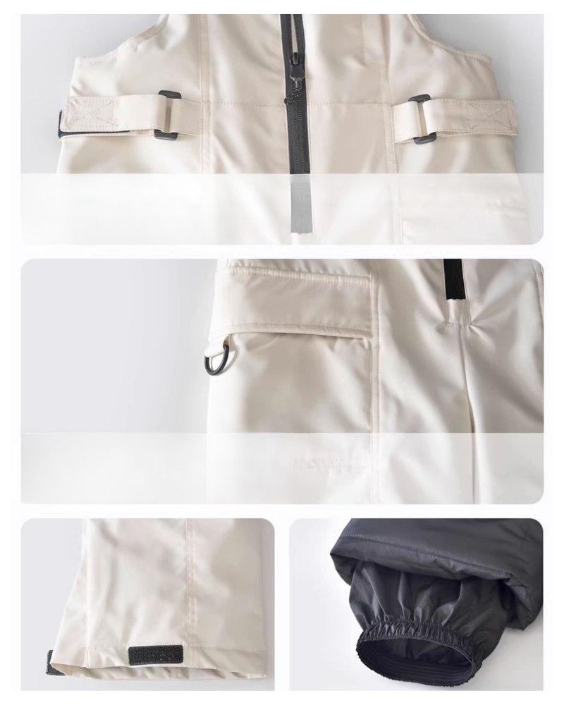 Ski Wear Frog Color Block Kids Jacket&amp;Bibs Snow Suit (Single Unit Available)