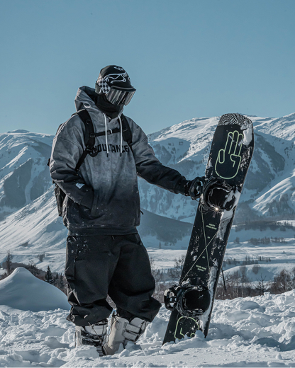 Ski Wear Gradient Color Warm Ski Hoodie - Unisex