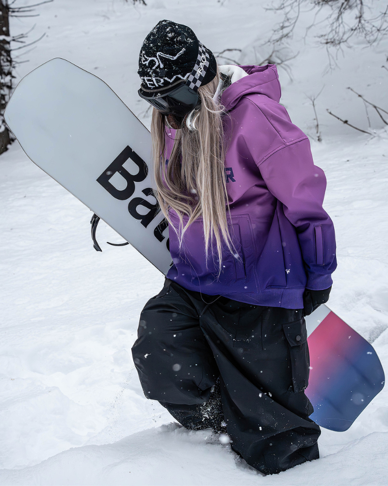 Ski Wear Gradient Color Warm Ski Hoodie - Unisex