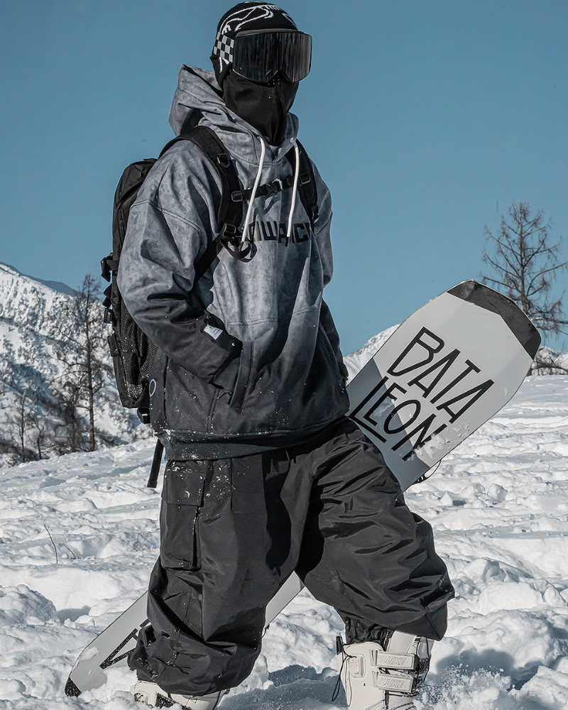 Ski Wear Gradient Color Warm Ski Hoodie - Unisex