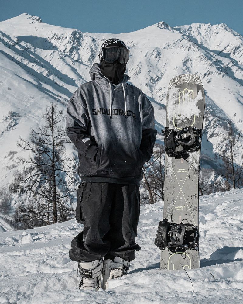 Ski Wear Gradient Color Warm Ski Hoodie - Unisex