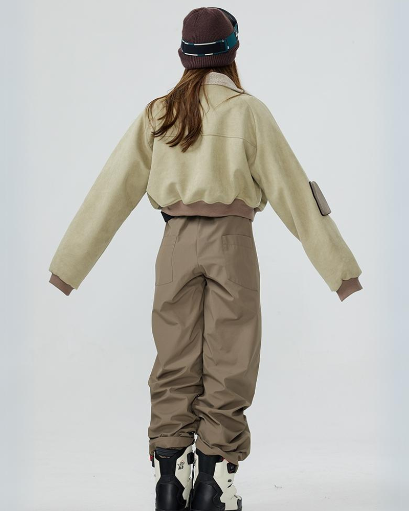 Ski Wear Short Pilot Jacket&amp;Bibs Snow Suit - Unisex (Sold Separately)