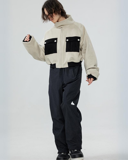 Ski Wear Short Pilot Jacket&amp;Bibs Snow Suit - Unisex (Sold Separately)