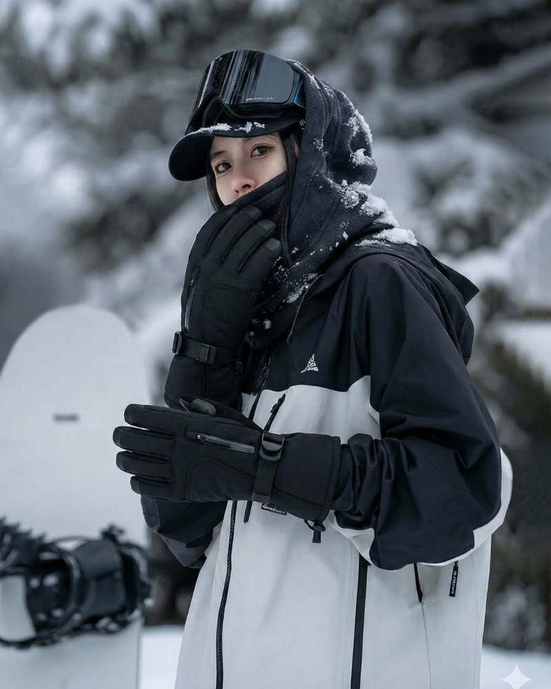 Ski Wear Insulated Thick Outdoor Ski Gloves