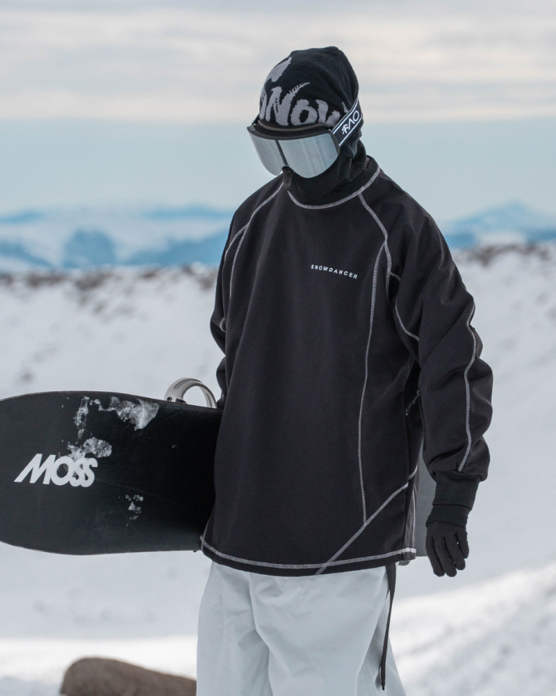 Ski Wear Loose-Fit Fleece-Lined Indoor Ski Sweatshirt -Unisex