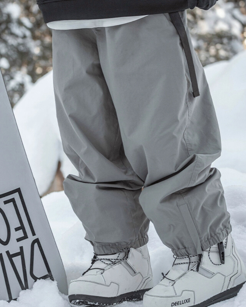 Ski Wear Loose Fit Fleece-Lined Snowboard Pants -Unisex