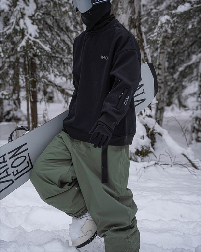 Ski Wear Loose Fit Fleece-Lined Snowboard Pants -Unisex