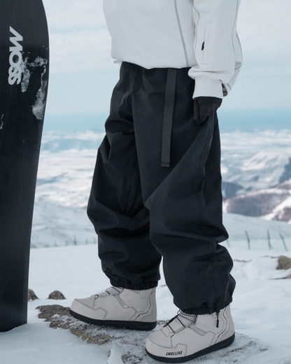 Ski Wear Loose Fit Fleece-Lined Snowboard Pants -Unisex