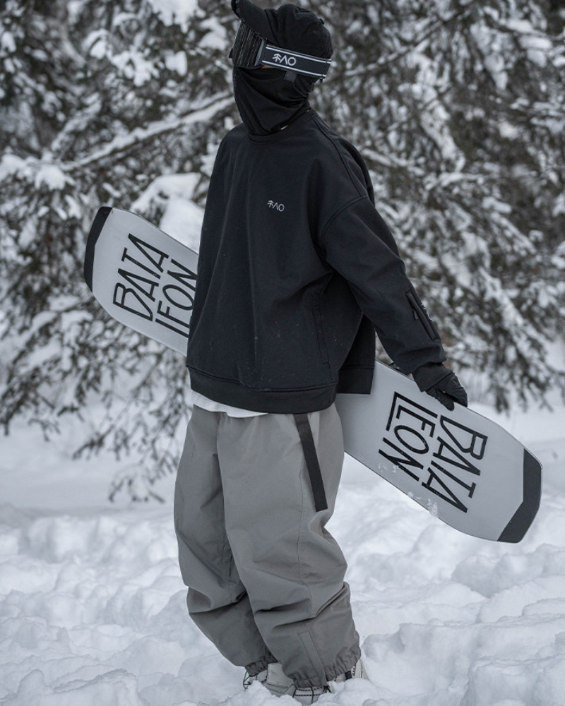 Ski Wear Loose Fit Fleece-Lined Snowboard Pants -Unisex