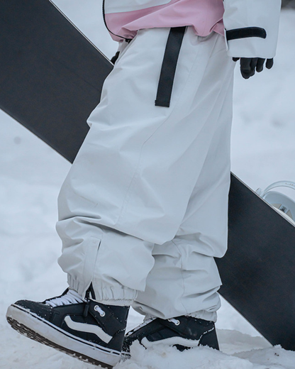 Ski Wear Loose Fit Fleece-Lined Snowboard Pants -Unisex