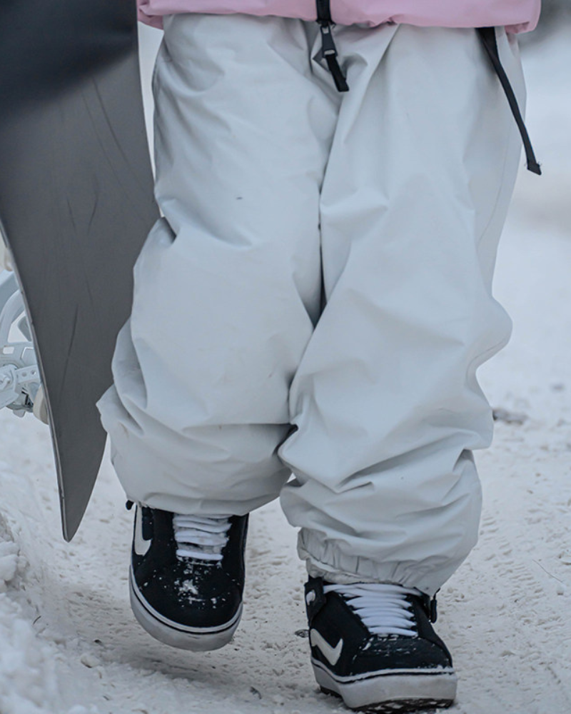 Ski Wear Loose Fit Fleece-Lined Snowboard Pants -Unisex