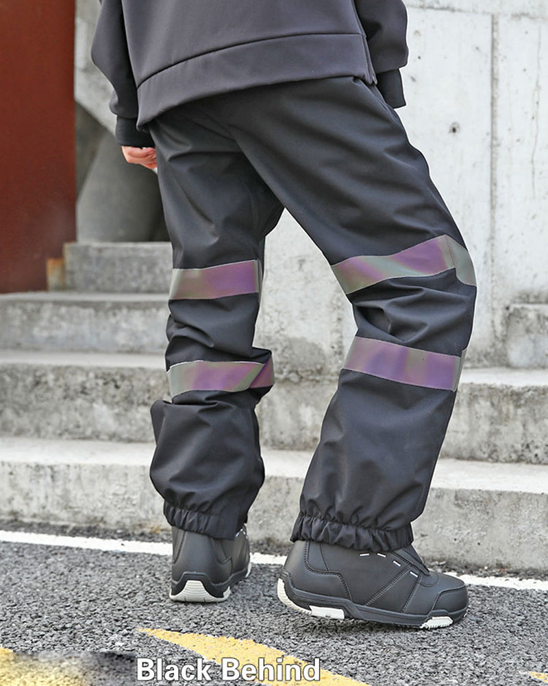 Ski Wear Neon Reflective Baggy Snow Pants -Unisex