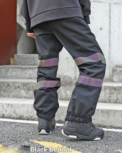 Ski Wear Neon Reflective Baggy Snow Pants -Unisex