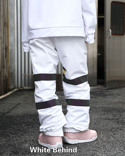 Ski Wear Neon Reflective Baggy Snow Pants -Unisex