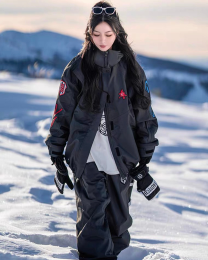 Ski Wear Night Warrior 3L Fleece Ski Suit - Unisex (Single Unit Available)