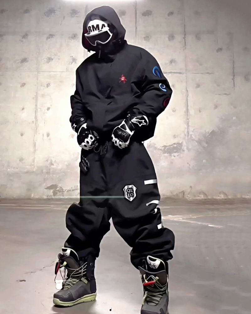 Ski Wear Night Warrior 3L Fleece Ski Suit - Unisex (Single Unit Available)