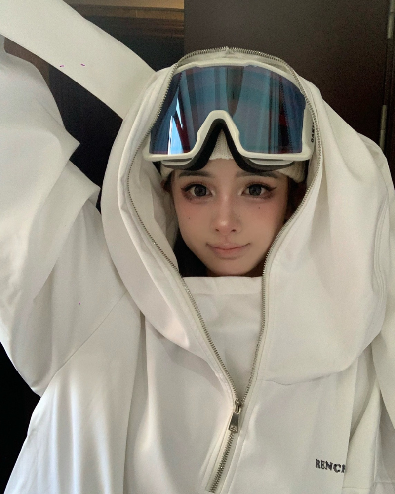 Ski Wear Outdoor Adorable Bunny Ears Warm Hoodie -Unisex