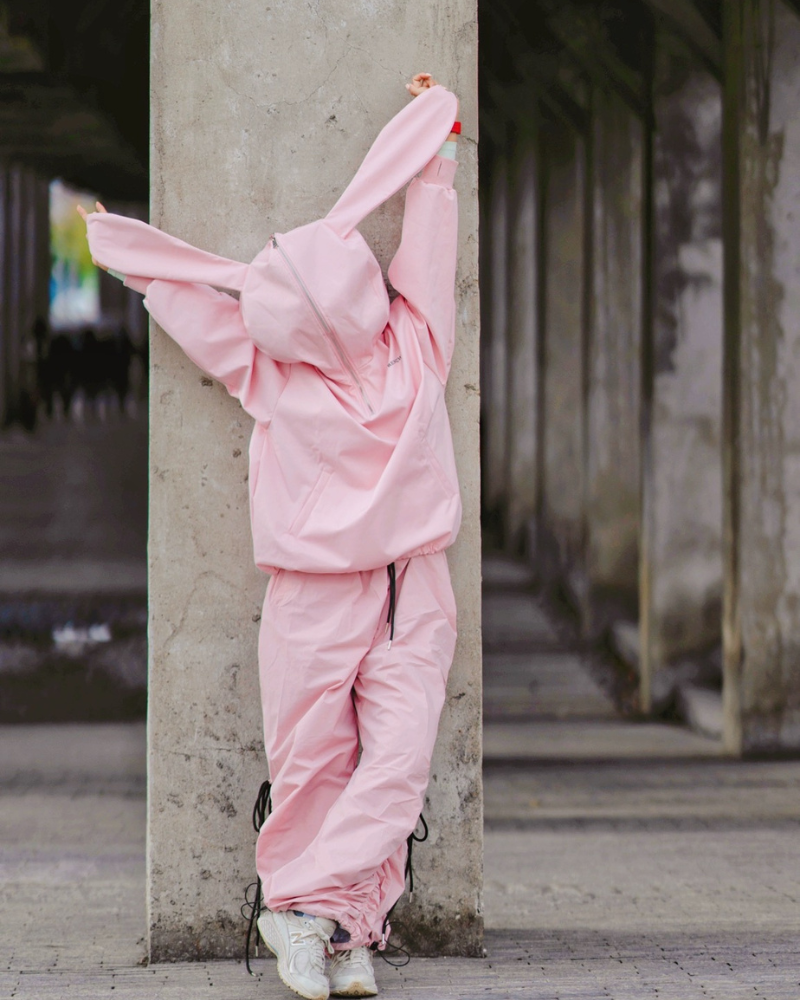 Ski Wear Outdoor Adorable Bunny Ears Warm Hoodie -Unisex