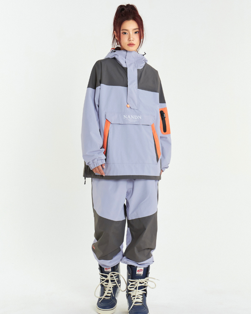 Ski Wear Snowboarding Patchwork Unisex Snow Suit