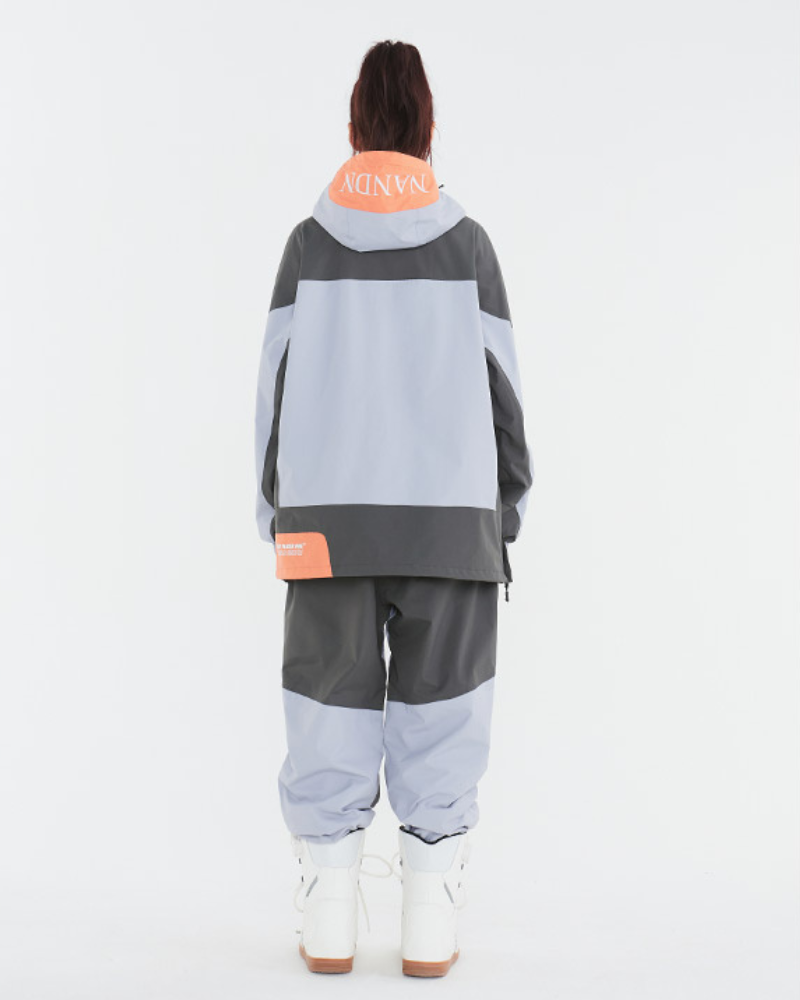 Ski Wear Snowboarding Patchwork Unisex Snow Suit