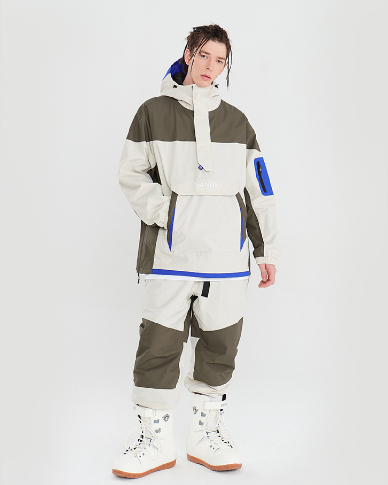 Ski Wear Snowboarding Patchwork Unisex Snow Suit