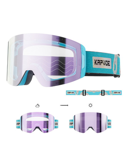 Ski Wear Outdoor Photochromic Magnetic Ski Goggles