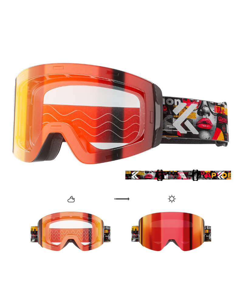 Ski Wear Outdoor Photochromic Magnetic Ski Goggles