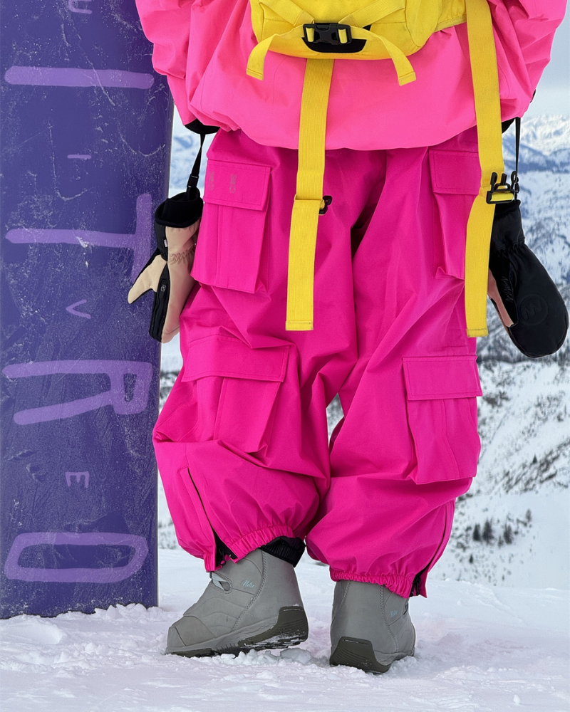Ski Wear Snow Outfits Baggy Cargo Snow Pants - Unisex