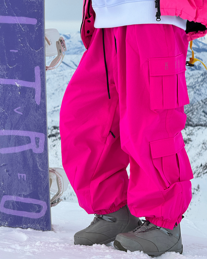 Ski Wear Snow Outfits Baggy Cargo Snow Pants - Unisex