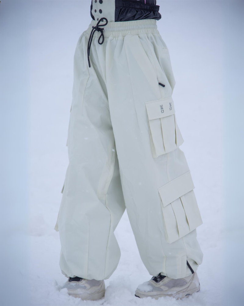 Ski Wear Snow Outfits Baggy Cargo Snow Pants - Unisex