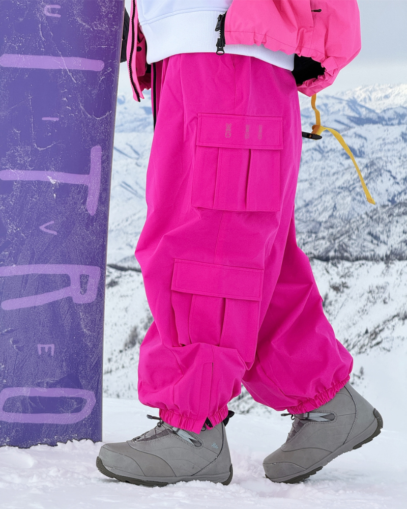 Ski Wear Snow Outfits Unisex Baggy Cargo Snow Pants