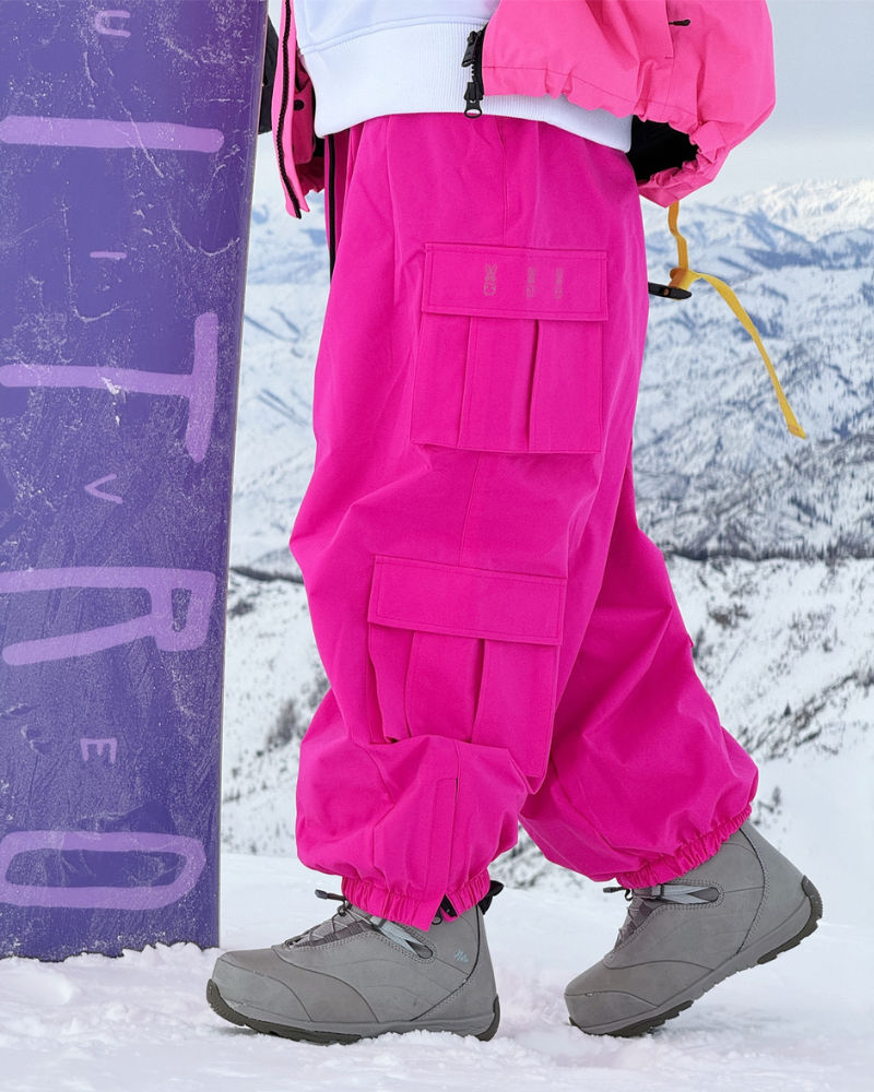 Ski Wear Snow Outfits Baggy Cargo Snow Pants - Unisex