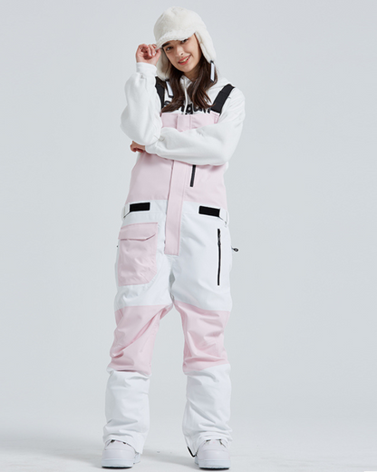 Ski Wear Snowboard Gear Cargo Ski Bibs -Unisex