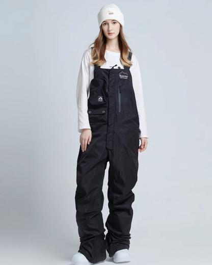 Ski Wear Snowboard Gear Cargo Ski Bibs -Unisex
