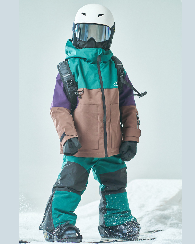 Ski Wear Outdoor Waterproof Jacket&Bibs Kids Snow Suit (Single Unit Available)