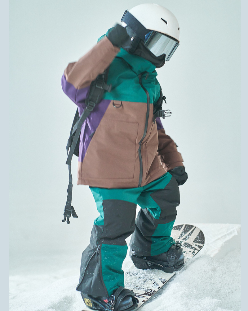 Ski Wear Outdoor Waterproof Jacket&amp;Bibs Kids Snow Suit (Single Unit Available)