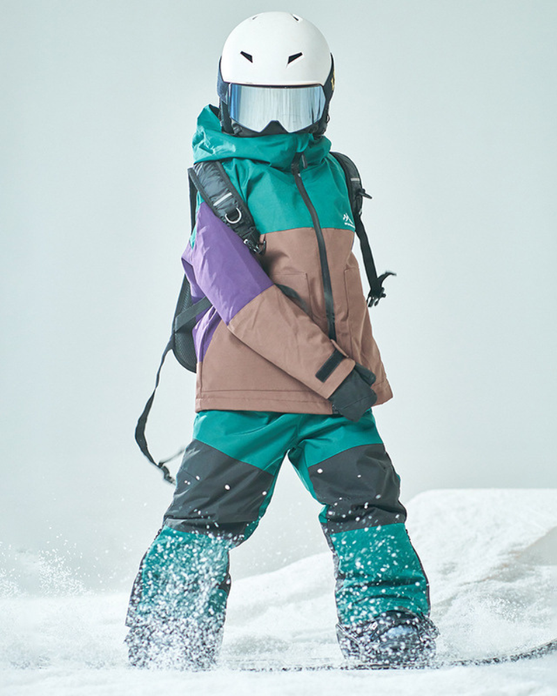 Ski Wear Outdoor Waterproof Jacket&Bibs Kids Snow Suit (Single Unit Available)