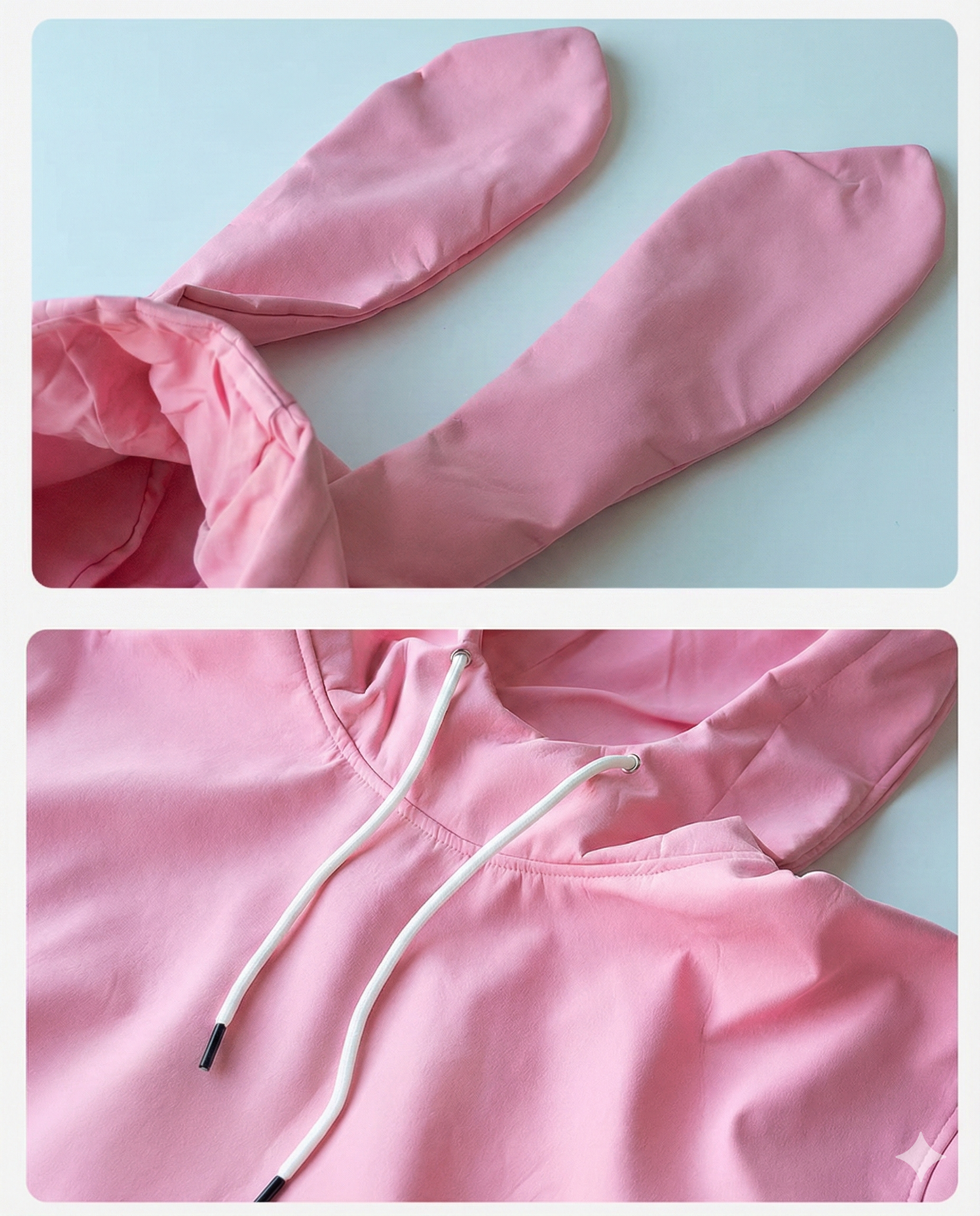 Ski Wear Bunny Ear Waterproof Loose-Fit Ski Hoodie - Women&