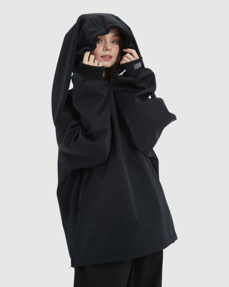Ski Wear Waterproof Snow Bunny Hoodie -Unisex