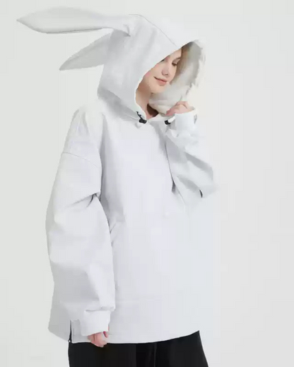 Ski Wear Waterproof Snow Bunny Hoodie -Unisex