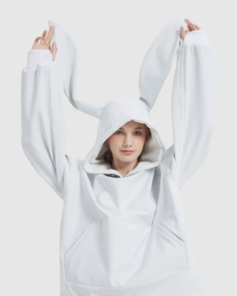 Ski Wear Waterproof Unisex Snow Bunny Hoodie