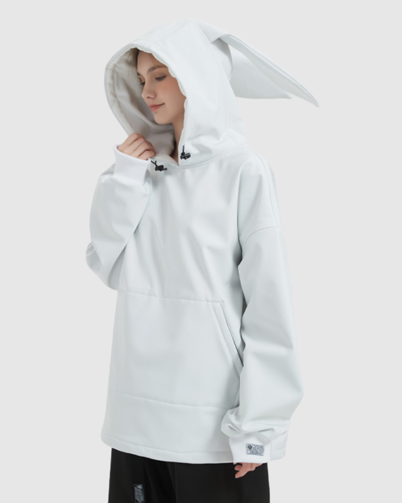 Ski Wear Waterproof Unisex Snow Bunny Hoodie