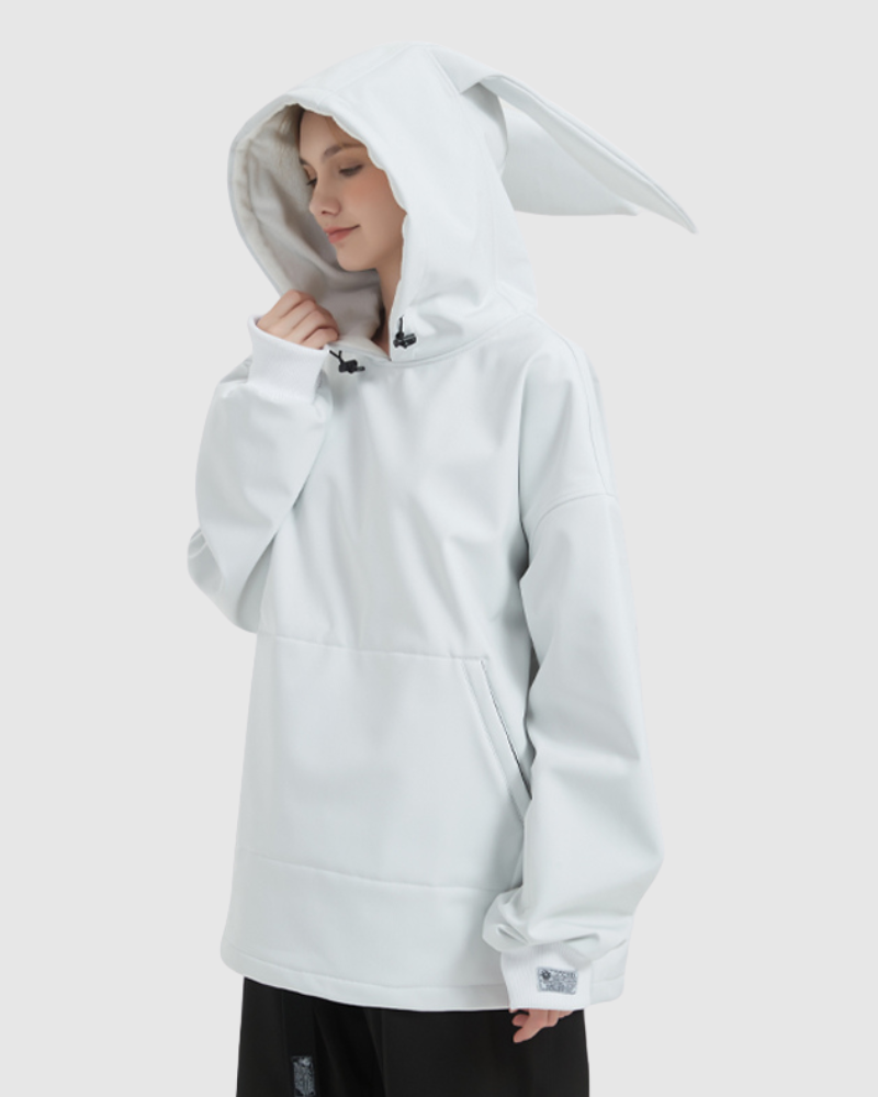 Ski Wear Waterproof Snow Bunny Hoodie -Unisex