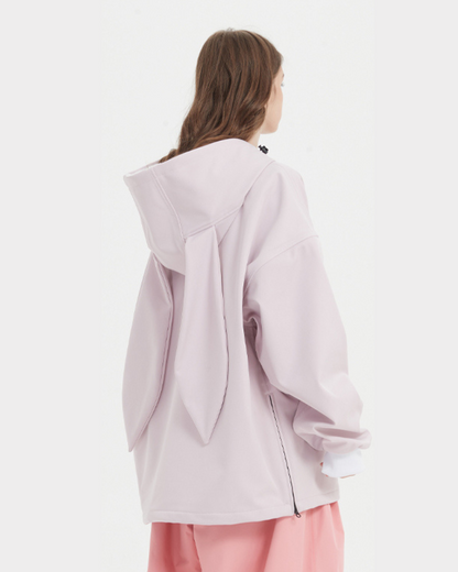 Ski Wear Waterproof Snow Bunny Hoodie -Unisex