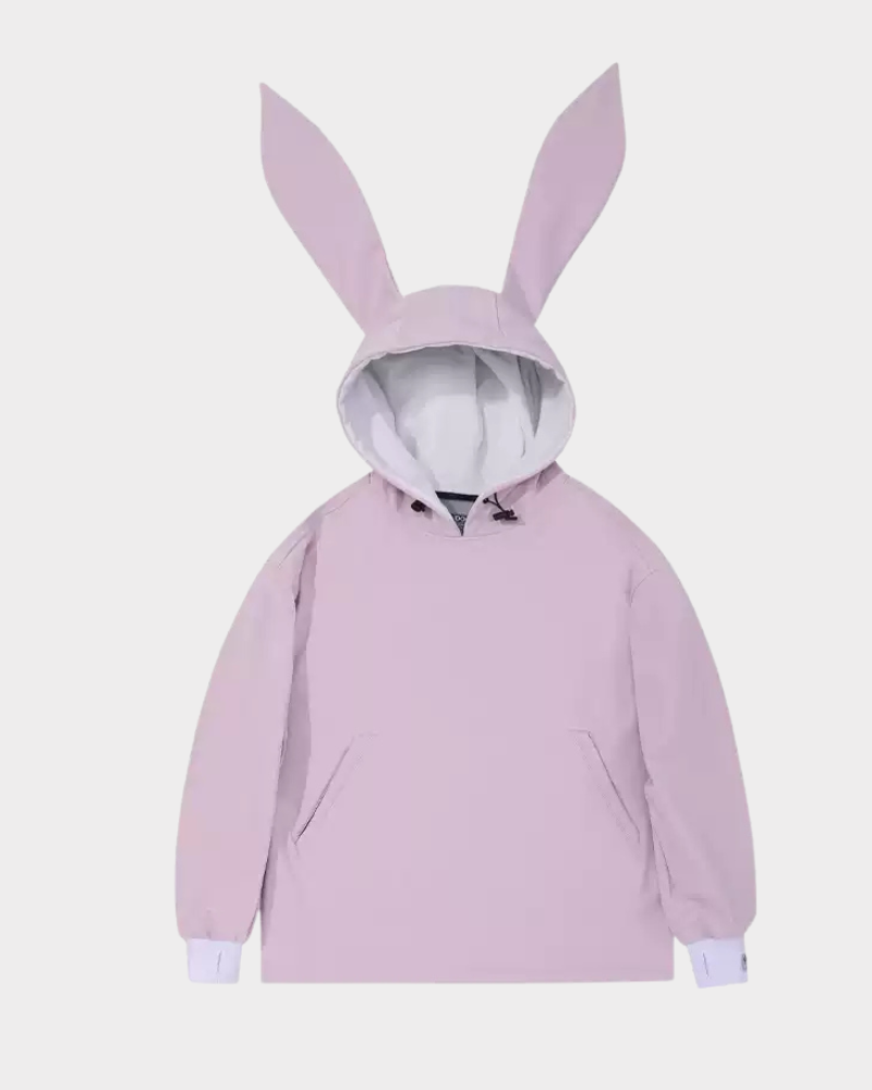 Ski Wear Waterproof Unisex Snow Bunny Hoodie