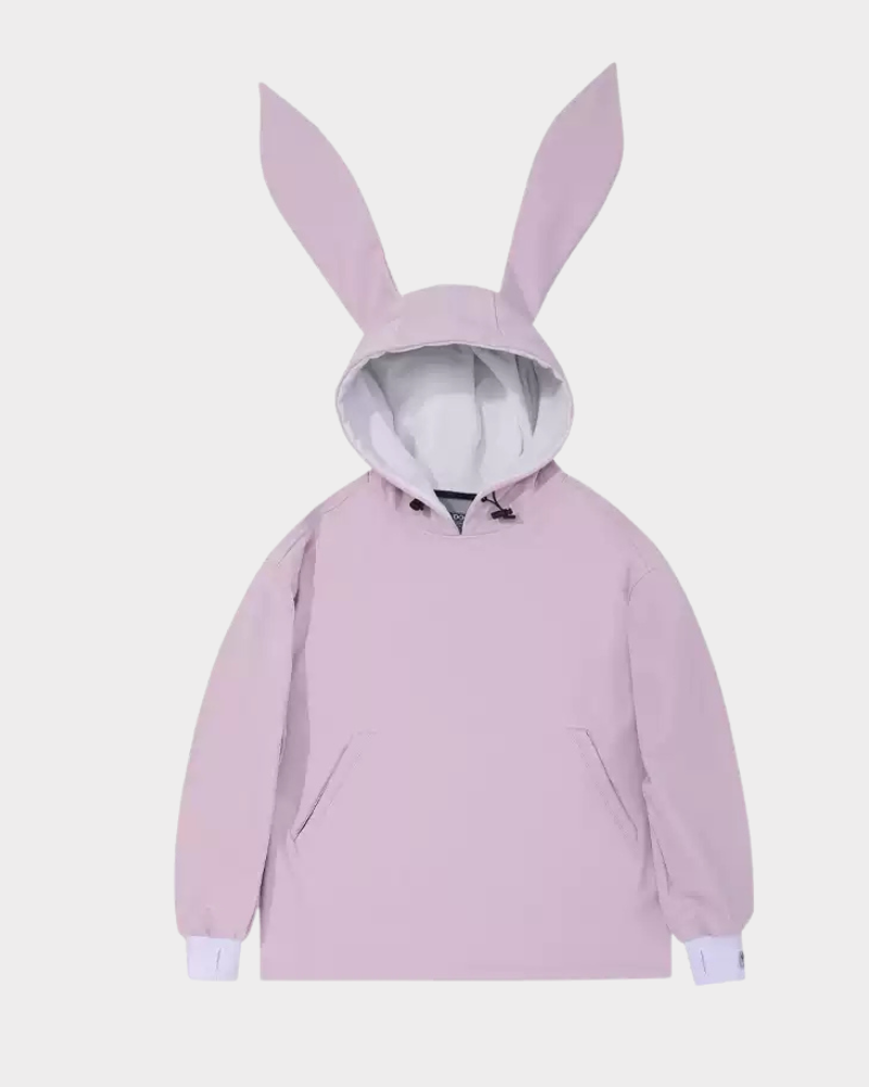 Ski Wear Waterproof Snow Bunny Hoodie -Unisex