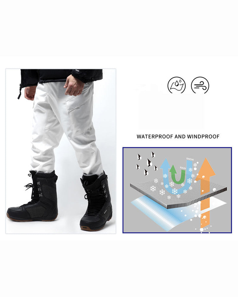 Ski Wear Slim Snowboard Unisex Cargo Snow Pants