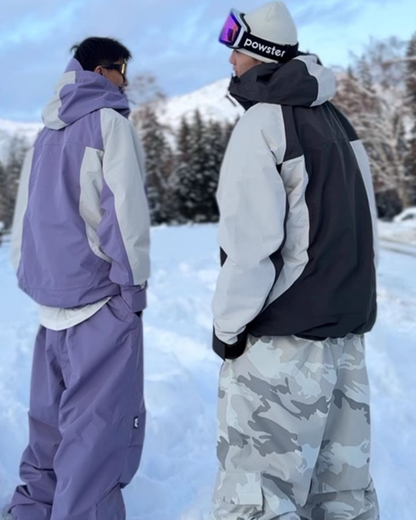 Ski Wear Snowboard 3L Purple Snow Jacket&amp;Pants Suit - Unisex (Single Unit Available)