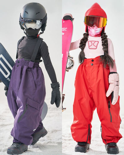 Ski Wear Snowboard 3L Thick Kids Ski Bibs